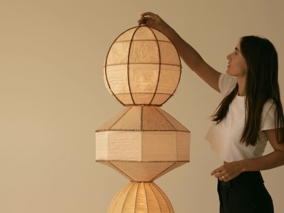 bright light: lana launay turns natural materials into sculptural lamps 9